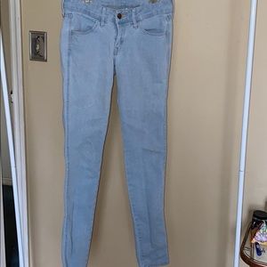 Light Wash Low Rise Skinny Jeans